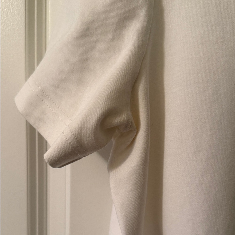 Massimo Dutti Cream Short Sleeve T-Shirt - Picture 4 of 6